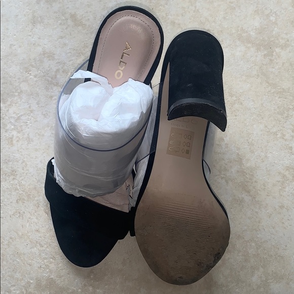 aldo clear strap heels